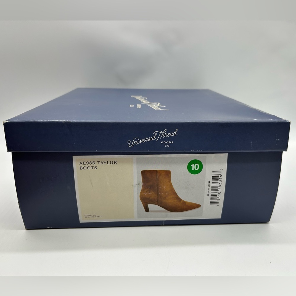 Universal Thread AE986 Taylor Suede Pointed-Toe Ankle Boots Size 10 Vegan NIB - Picture 10 of 11